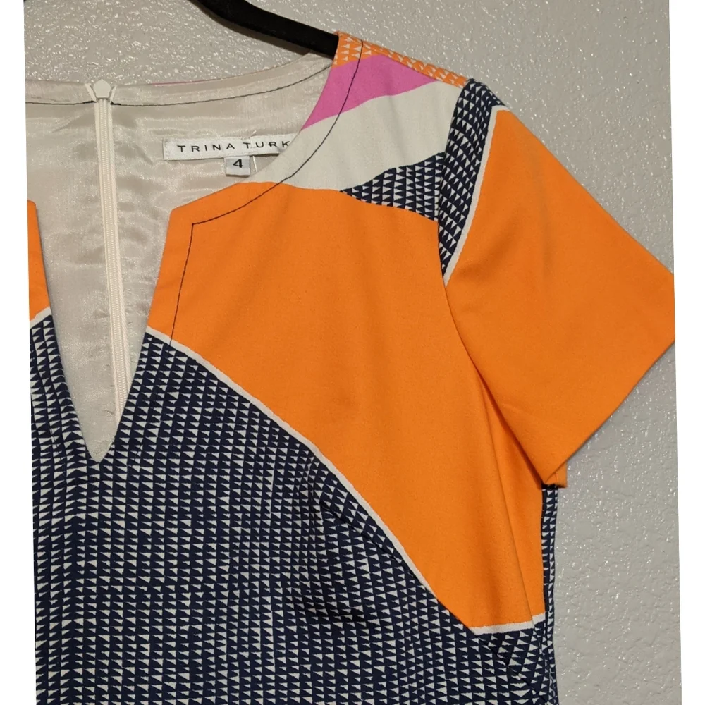 Colorful Geometric Pattern Dress - Picture 4 of 8